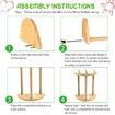 Mini Chick Perch with Mirror,Strong Bamboo Roosting Bar for coop and brooder,Training Perch for Baby Chicks,El Pollitos,La Pollita,Easy to Assemble and Clean,Fun Toys for Chick