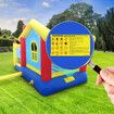 6 In 1 Air Bounce House Inflatable Bouncer Blower Jumping Castle Slide Backyard Kids Outdoor Play Station Basketball Ring Toss Dart Ocean Balls Kidbot