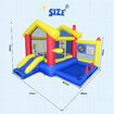 6 In 1 Air Bounce House Inflatable Bouncer Blower Jumping Castle Slide Backyard Kids Outdoor Play Station Basketball Ring Toss Dart Ocean Balls Kidbot