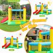 Jumping Castle Bouncer 4 In 1 Inflatable Bounce House Air Blower Kids Basketball Toy Ocean Ball Park Slide Trampoline Outdoor Playground Station Kidbot