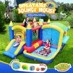 Inflatable Bounce House 8 In 1 Bouncer Outdoor Jumping Castle Air Blower Play Station Kids Family Party Slide Ball Pit Basketball Sun Shade Kidbot