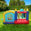 Inflatable Bounce House 8 In 1 Bouncer Outdoor Jumping Castle Air Blower Play Station Kids Family Party Slide Ball Pit Basketball Sun Shade Kidbot