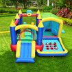 Inflatable Bounce House 8 In 1 Bouncer Outdoor Jumping Castle Air Blower Play Station Kids Family Party Slide Ball Pit Basketball Sun Shade Kidbot