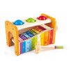 Pound and Tap Bench with Slide Out Xylophone, Award Winning Durable Wooden Musical Pounding Toy for Children Age 3 4