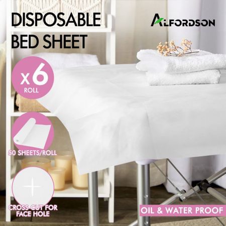 ALFORDSON 300X Disposable Bed Sheet Non-woven Massage Table Cover SPA Salon WH