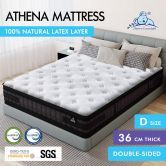 STARRY EUCALYPT Mattress Pocket Spring Single Size Latex Euro Top 36cm Athena