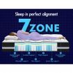STARRY EUCALYPT Mattress Pocket Spring Double Size Latex Euro Top 34cm Bethany