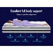 STARRY EUCALYPT Mattress Pillow Top Foam Bed King Single Bonnell Spring 22cm