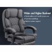 ALFORDSON Office Chair Footrest Executive Fabric Grey