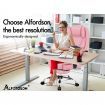 ALFORDSON Office Chair Footrest PU Leather Executive Pink