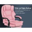 ALFORDSON Office Chair Footrest PU Leather Executive Pink