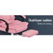 ALFORDSON Office Chair Footrest PU Leather Executive Pink