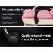 ALFORDSON Office Chair Footrest PU Leather Executive Pink