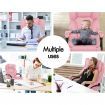 ALFORDSON Office Chair Footrest PU Leather Executive Pink