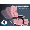 ALFORDSON Office Chair Footrest PU Leather Executive Pink
