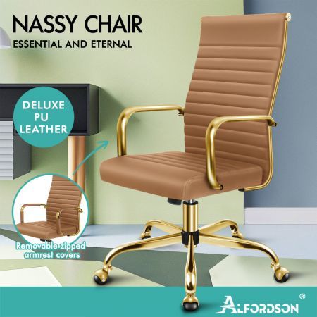 ALFORDSON Office Chair Padded Seat Ergonomic Executive Computer Study Gaming