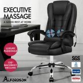 ALFORDSON Massage Office Chair Executive PU Leather Seat Gaming Computer Racer