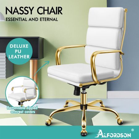 ALFORDSON Office Chair Ergonomic Paddings Executive Computer Work Seat High Back