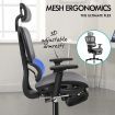 ALFORDSON Ergonomic Office Chair Mesh Executive Seat Work Computer Gaming Grey