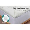 STARRY EUCALYPT Bamboo Fibre Pillowtop Mattress Topper Underlay Pad Cover Double 7.5cm