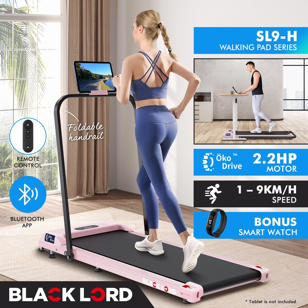 BLACK LORD Treadmill Electric Walking Pad Home Office Gym Fitness Foldable