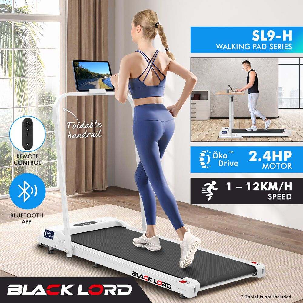 BLACK LORD Treadmill Electric Walking Pad Home Office Gym Fitness Foldable