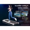 BLACK LORD Treadmill Electric Walking Pad Home Office Gym Fitness Remote Control White