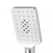 Handheld Shower Head 3.1'' High Pressure 3 Spray Modes Square Chrome