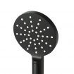 Handheld Shower Head Wall Holder 4.7'' High Pressure Adjustable 3 Modes Black