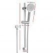 Handheld Shower Head Wall Holder 4.7'' High Pressure Adjustable 3 Modes Chrome