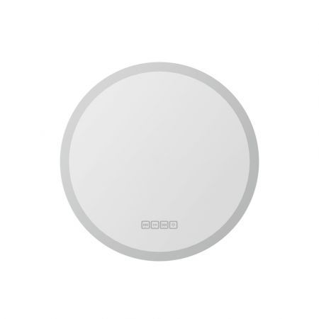 Embellir Bluetooth LED Wall Mirror With Light 50CM Bathroom Decor Round Mirrors