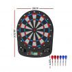 13.5" Electronic Dartboard Dart Board 32 Games Soft Dart Party Game Target Sport