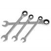 Giantz 17 PCS 6MM-30MM Ratchet Spanner Set Metric Open CR-V w/ Rolling Pouch