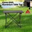 Weisshorn Folding Camping Table 40cm Aluminium Portable Outdoor Picnic BBQ