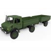 1/12 2.4G 4WD RC Car Unimog 435 U1300RC w/ LED Light Military Climbing Truck Full Proportional Vehicles Models Toys Army Green