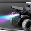 1/16 2.4G 2WD RC Tricycle Motorcycle LED Light Spray Stunt Vehicles Car Full Proportional High Speed RTR Two Battery