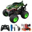 KYAMRC UJ99 1/20 2.4G 2WD Stunt RC Car LED Light Dancing Music 360 Rotation Off-Road Vehicles Remote Control Toys ModelsGreen