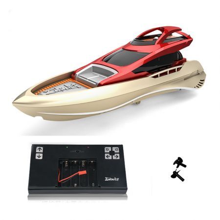 QT888-4 RC Boat 2.4Ghz 15km/h High-Speed Remote Control Racing Ship Water Speed Boat Children Model ToyBlue