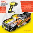 RTR 1/16 2.4G 4WD 30km/h RC Car Drift LED Light High Speed Racing Off-Road Truck Stunt Vehicles All Terrain Remote Control Yellow