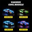 KYAMRC P220/221/222/223 1/22 27MHZ RWD Drift RC Car LED Light High Speed Racing Stunt Vehicles Models Remote Control ToysRed