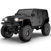 Two Batteries RTR 1/24 2.4G 4WD RC Car Rock Crawler LED Light Off-Road Climbing Monster Truck Vehicles Models Toys Black