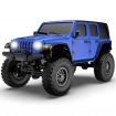 Two Batteries RTR 1/24 2.4G 4WD RC Car Rock Crawler LED Light Off-Road Climbing Monster Truck Vehicles Models Toys Blue