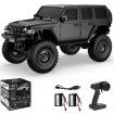 Two Batteries RTR 1/24 2.4G 4WD RC Car Rock Crawler LED Light Off-Road Climbing Monster Truck Vehicles Models Toys Blue