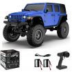 Two Batteries RTR 1/24 2.4G 4WD RC Car Rock Crawler LED Light Off-Road Climbing Monster Truck Vehicles Models Toys White