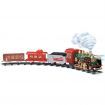 27MHZ RC Train Electric Track Classic Model Vehicles Smoke LED Lights Music Sound Remote Control Kids Gifts Toys Brown