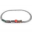 27MHZ RC Train Electric Track Classic Model Vehicles Smoke LED Lights Music Sound Remote Control Kids Gifts Toys Brown