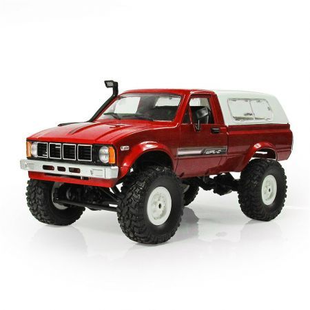 WPL C24 1/16 RTR 4WD 2.4G Military Truck Crawler Off Road RC Car 2CH ToyRed Proportional Control