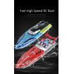 H11 2.4G 4CH RC Boat Vehicles Models High Speed Speedboat Waterproof 20km/h Electric Racing Lakes Pools Remote Control ToysBlue