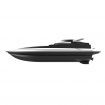 2.4G RC Boat High Speed Racing Rowing Waterproof Rechargeable Vehicles Models Electric Radio Remote Control One Battery Black