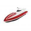 2.4G RC Boat High Speed Racing Rowing Waterproof Rechargeable Vehicles Models Electric Radio Remote Control One Battery Black